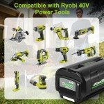 Mrupoo 40V 6.0Ah Lithium Battery for Ryobi Tools