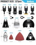 127-Piece Oscillating Saw Blade Kit for Tools