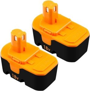 2 Pack P100 Replacement Batteries for Ryobi 18V