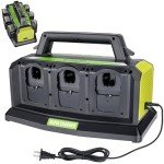 18V 6-Port Rapid Battery Charger for Ryobi Tools