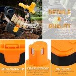 2-Pack 3.6Ah 18V Ryobi P100 Battery Replacement