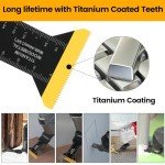 18-Piece Titanium Multitool Blades Set for Cutting