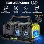 18V 6-Port Rapid Battery Charger for Ryobi Tools