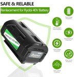 40V 6.0Ah Battery for Ryobi Tools