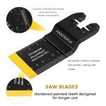 18-Piece Titanium Multitool Blades Set for Cutting