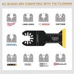 18-Piece Titanium Multitool Blades Set for Cutting