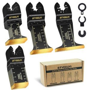 18-Piece Titanium Oscillating Tool Blades Kit