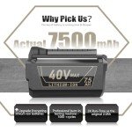 Ryobi 40V 7.5Ah Lithium-Ion Battery Replacement