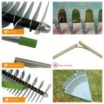 Thatching Rake with Gloves for Garden Care