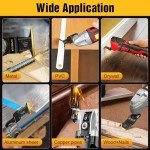 Titanium Oscillating Tool Blades Set - 18 PCS