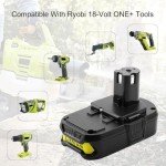2-Pack 18V Lithium Replacement Battery for Ryobi