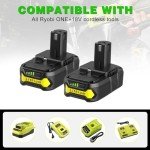 2-Pack 18V Lithium Replacement Battery for Ryobi