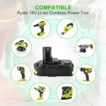 2-Pack 18V Lithium Replacement Battery for Ryobi