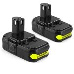 2-Pack 18V Lithium Replacement Battery for Ryobi