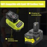 Ryobi 18V 8.0Ah Battery Replacement - 2 Pack