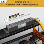 Heavy Duty Power Tool Organizer with Charging Station