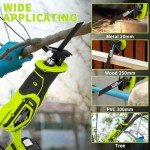 RYOJEGK 21V Cordless Reciprocating Saw with Batteries