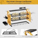 Heavy Duty Power Tool Organizer with Charging Station