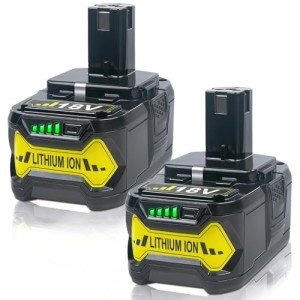 BOTKK 6.2Ah 18V Replacement Batteries for Ryobi