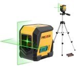 PREXISO Green Laser Level with Tripod, 65Ft