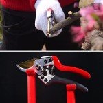Titanium Bypass Pruning Shears for Heavy Duty Use
