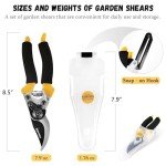 Kemaier Heavy-Duty Handheld Garden Shears for Pruning