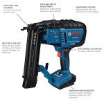 BOSCH 18V Brushless Cordless Brad Nailer 18-Gauge