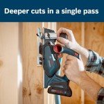 BOSCH 18V Brushless Planer with Dual Exhaust Ports