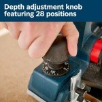 BOSCH 18V Brushless Planer with Dual Exhaust Ports