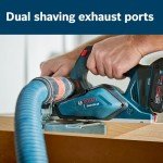 BOSCH 18V Brushless Planer with Dual Exhaust Ports
