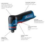 Bosch 12V Right Angle Die Grinder - Compact & Versatile