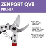Zenport QV8-2PK Heavy Duty Japanese Bypass Pruners