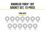 Klein Tools 13-Piece TORX Bit Socket Set