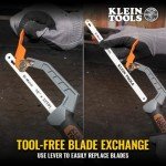 Klein Tools Mini Finish-Cut Hacksaw with Bi-Metal Blade