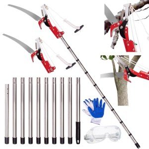 Extendable Manual Pole Saw for Pruning High Branches