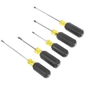 Klein Tools 5-Piece Screwdriver Set with Grip