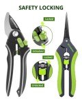 StayGrow 2-Pack Pruning Shears for Garden Care