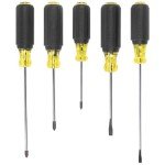 Klein Tools 5-Piece Screwdriver Set with Cushion Grip
