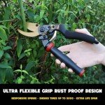 Heavy Duty Bypass Pruning Shears with Soft Grip