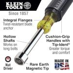 Klein Tools Hex Magnetic Tip Nut Driver Set