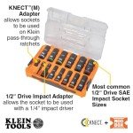 Klein Tools 14-Piece Deep-Well Impact Socket Set