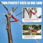 Extendable Manual Pole Saw for Easy Tree Trimming