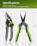 StayGrow 2-Pack Pruning Shears for Garden Care