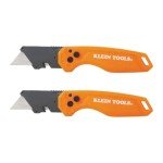 Klein Tools Folding Utility Knife, 2-Pack