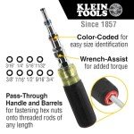 Klein Tools 9-in-1 Multi-Nut Driver with Grip
