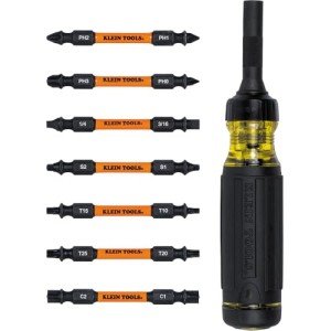 Klein Tools 15-in-1 Multi-Bit Ratcheting Screwdriver