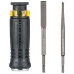 Klein Tools 3-Piece SDS Demolition Screwdriver Set