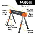 Klein Tools Adjustable Height Folding Saw Horse