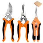 3-Piece Stainless Steel Pruning Shears Set