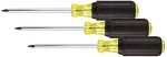 Klein Tools #1 Square Recess Screwdriver Set (3-Pack)